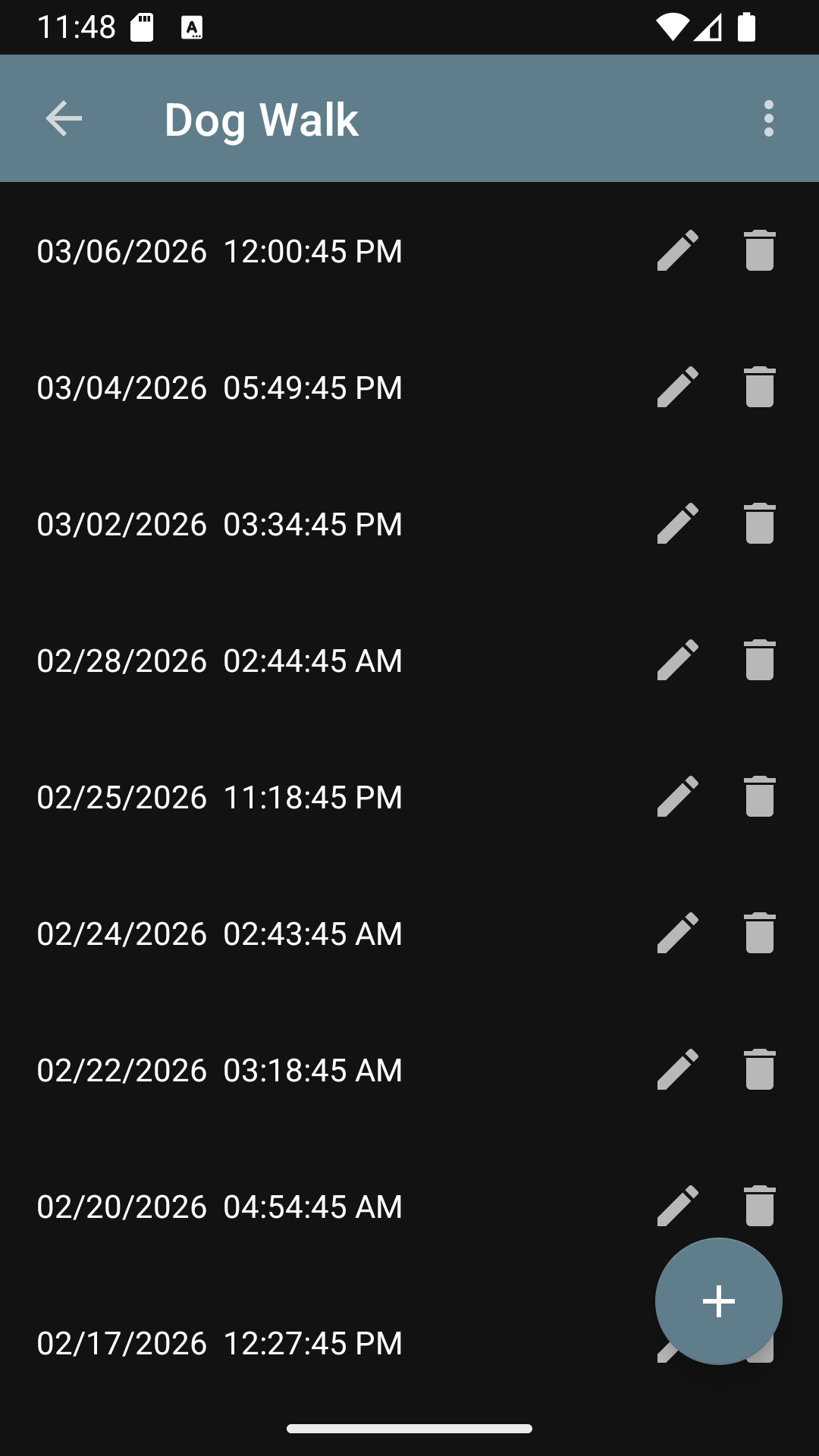 LastDone entry history